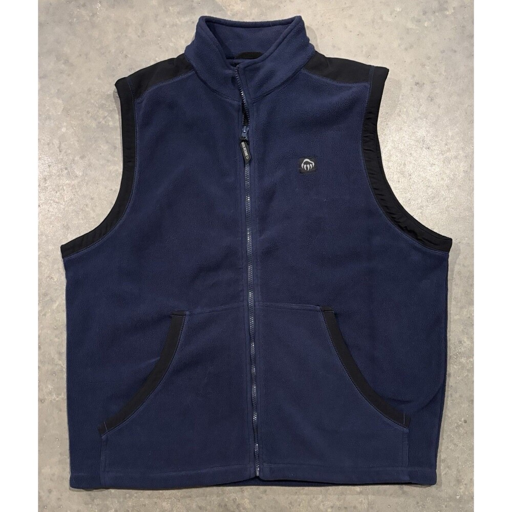 Wolverine Fleece Vest Full Zip Navy Blue Men’s XL